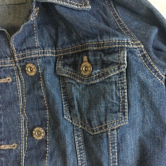 Mudd Denim Jean Jacket Juniors Girls - Size XL 16 - Picture 5 of 13